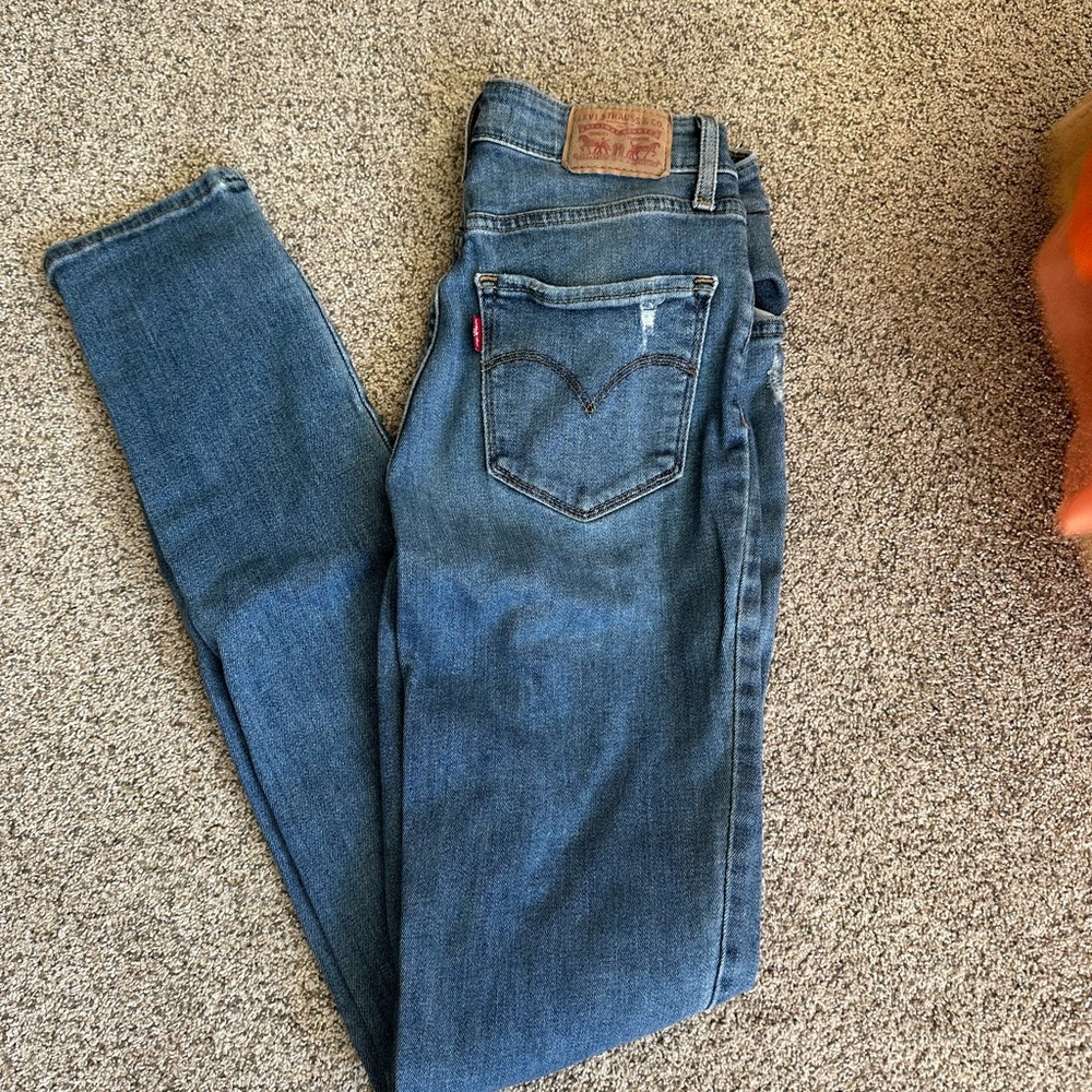 Levi's 721 High Rise Skinny Jeans in Blue